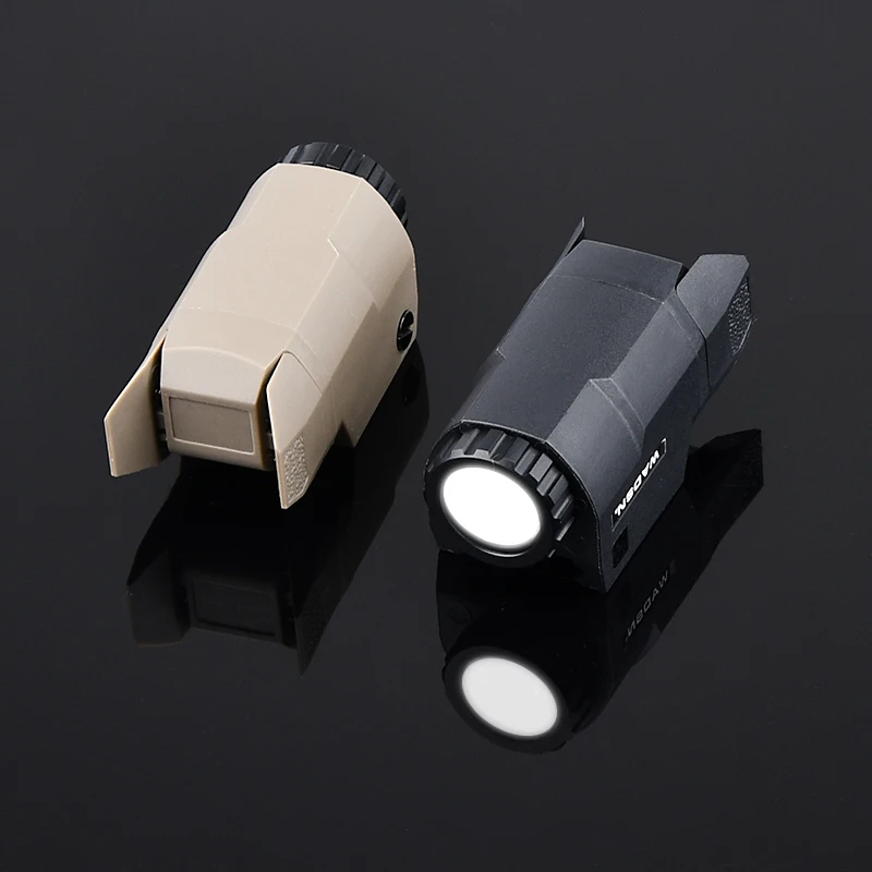 Linterna táctica blanca APL-C, luz MNi, apta para riel Picatinny de 20mm, Airsoft, Glock 17 19, iluminación colgante para arma - imagen 2