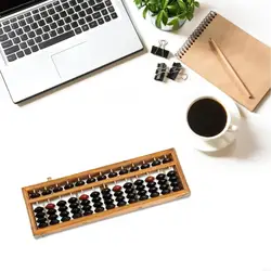 Herramienta entrenamiento cálculo para estudiantes, ábaco 13 columnas para desarrollo habilidades matemáticas