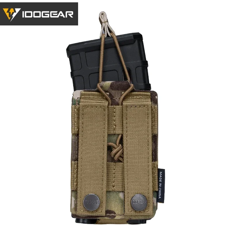 IDOGEAR táctico LSR 556 Mag bolsa Singel Mag Carrier bolsa MOLLE bolsas de herramientas de corte láser Airsoft duradero ligero 3566 - imagen 2