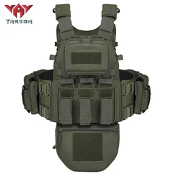 YAKEDA 8280 chaleco táctico multifuncional de protección completa hebilla de serpiente chalecos tácticos de camuflaje para exteriores de liberación rápida