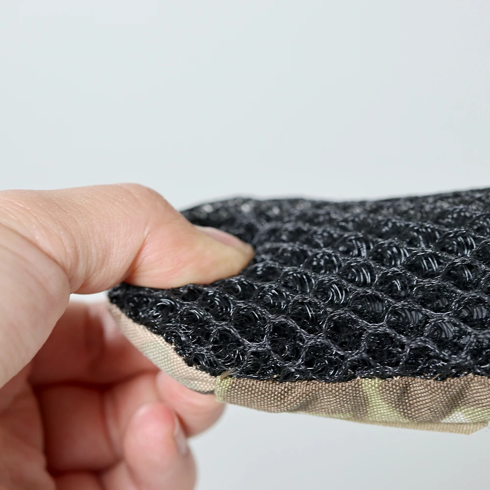 Chaleco táctico Compatible con MOLLE, conjunto de almohadillas de malla transpirable para cinturón y mochila de hombro con diseño ergonómico 3D - imagen 5