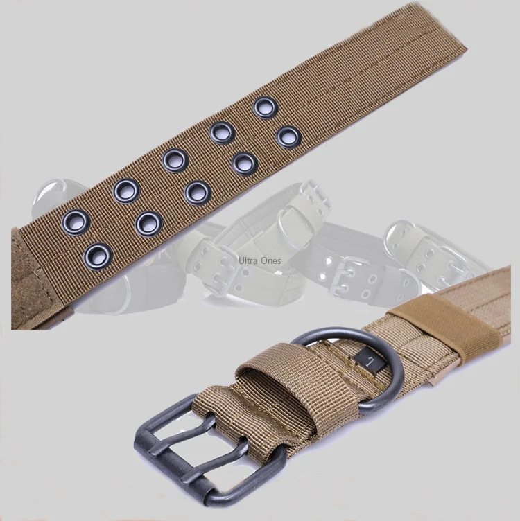 Collar táctico de entrenamiento militar para perros, correa de Airsoft Cs para caza, caminar, senderismo, Collar ajustable para mascotas, Collar para perros de Paintball - imagen 5