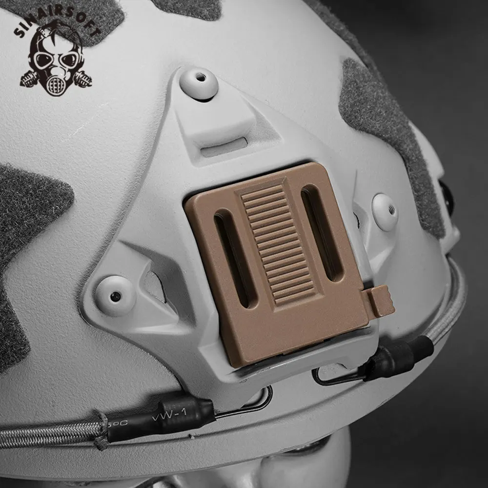 Adaptador de montaje NVG para casco táctico, adaptador de visión nocturna para cascos rápidos, Base de uso de faros, accesorios para casco Airsoft