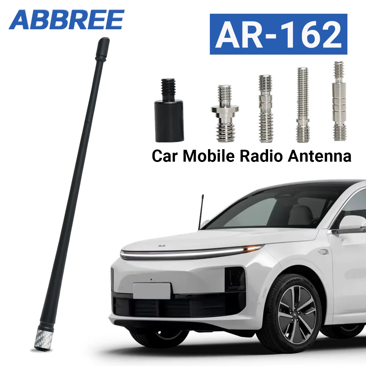 ABBREE AR-162 Antena flexible FM AM alta ganancia para Jeep Wrangler