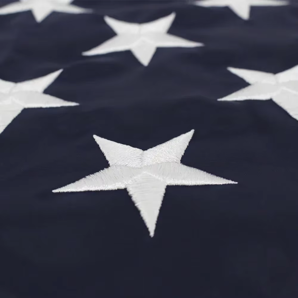 Bandera americana Estrellas y Rayas Nylon Impermeable Bordada