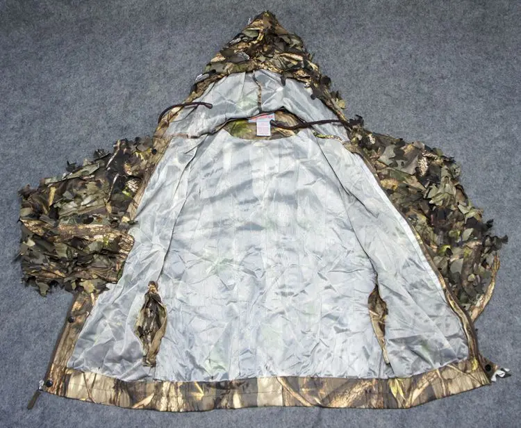 Ghillie-traje de camuflaje biónico para exteriores, traje troquelado de hojas - imagen 5