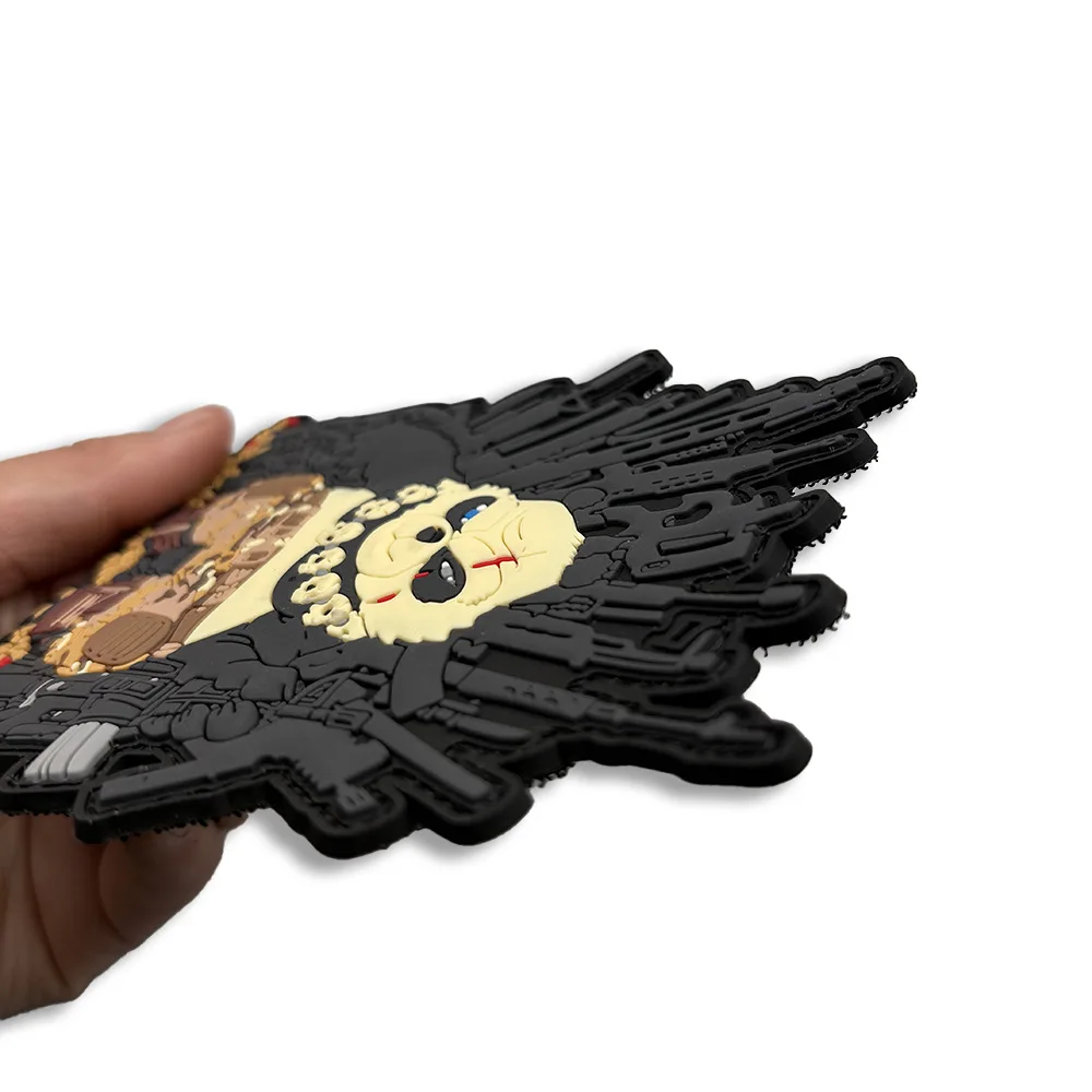 Parche de Panda táctico para ametralladora, parches de gancho y bucle militares tácticos de moral de PVC para ropa, pegatina para mochila, apliques personalizados - imagen 2