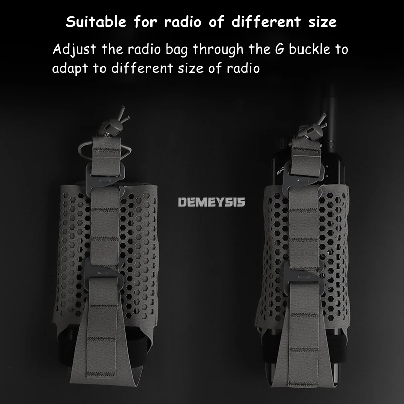 Bolsa táctica MOLLE universal para radio y walkie-talkie - imagen 5