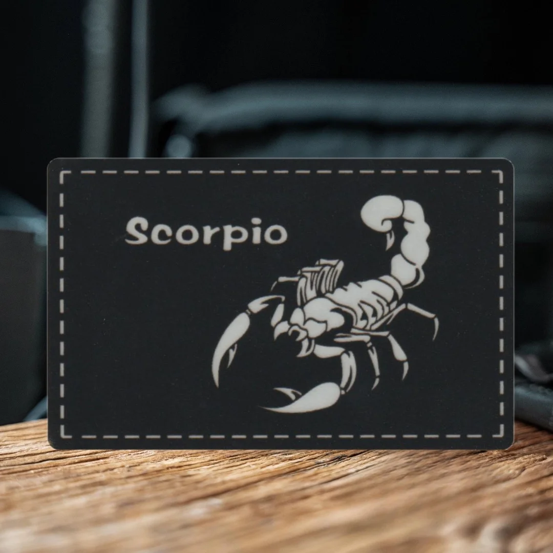 Insignia de moral reflectante de escorpión, parche de gancho y bucle de PVC, pegatina decorativa para mochila táctica - imagen 3