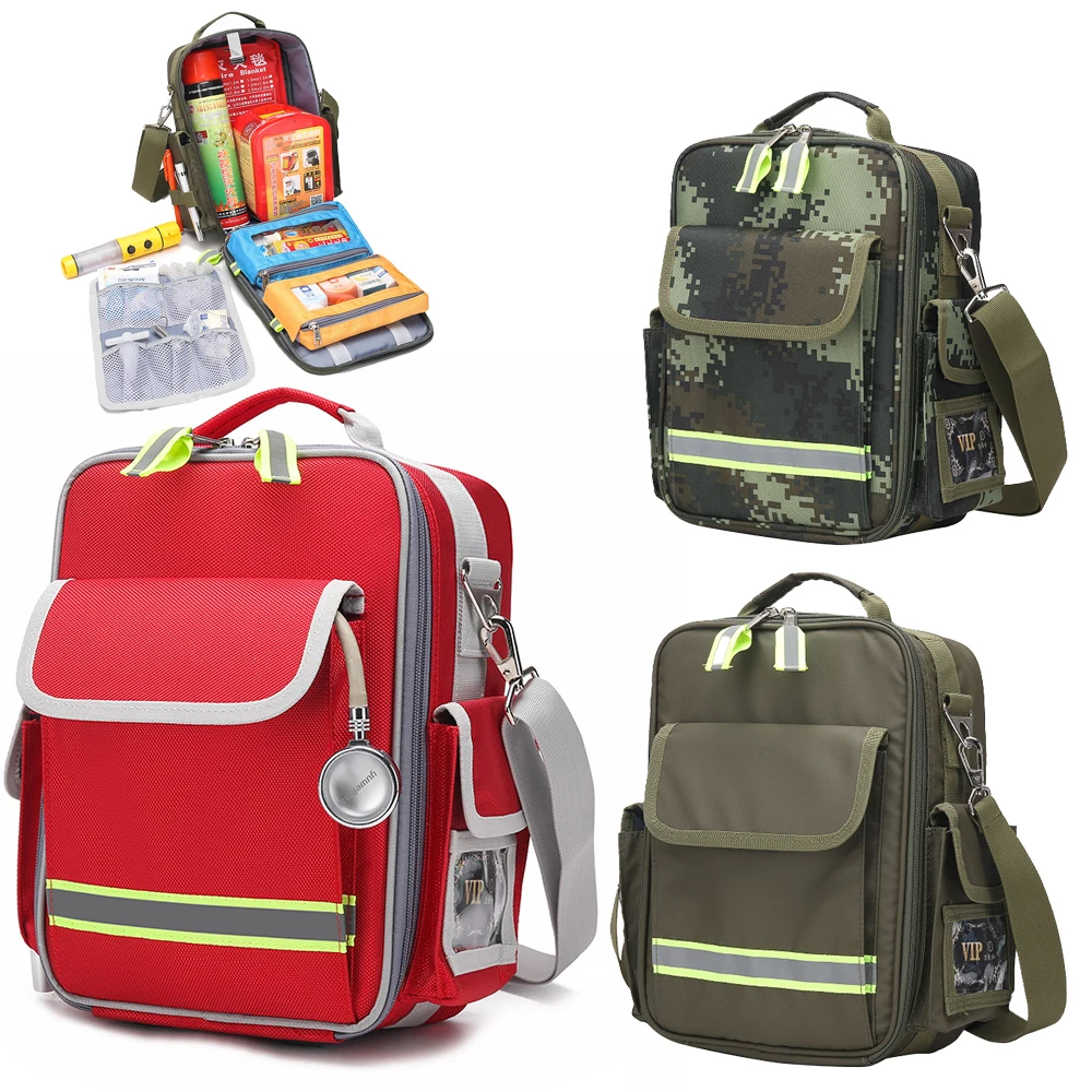 Bolsa médica vacía de rescate ignífuga, impermeable, gran capacidad, Kit de emergencia para alivio de inundaciones, mochila de Escape, botiquín de primeros auxilios para el hogar - imagen 3