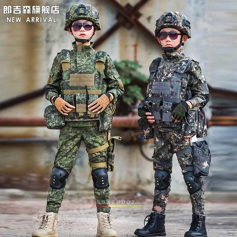 Traje de camuflaje para niños de las fuerzas especiales, traje de escenario de Halloween de manga larga, estilo Otoño e Invierno - imagen 2