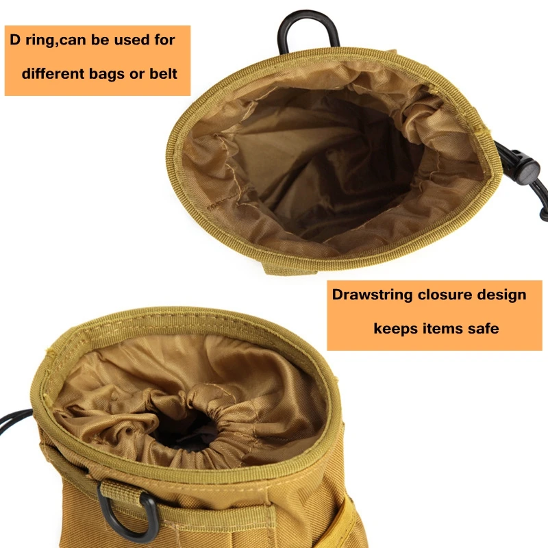 Bolsa deportiva plegable con cordón para Airsoft, accesorio táctico Molle para exteriores, riñonera Molle - imagen 3