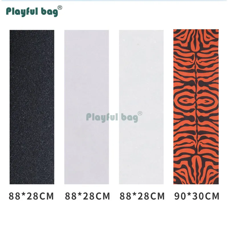 Papel de lija para monopatín de gran tamaño, 90x30, 88x28CM, pegatina para cubierta de monopatín, papel de lija profesional, accesorio para Longboard AMB261 - imagen 2