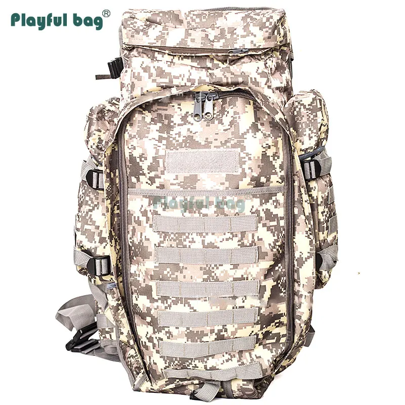 Mochila de gran capacidad 600D, mochila táctica de camuflaje impermeable, bolsas de montaña para pesca AVA67 - imagen 5