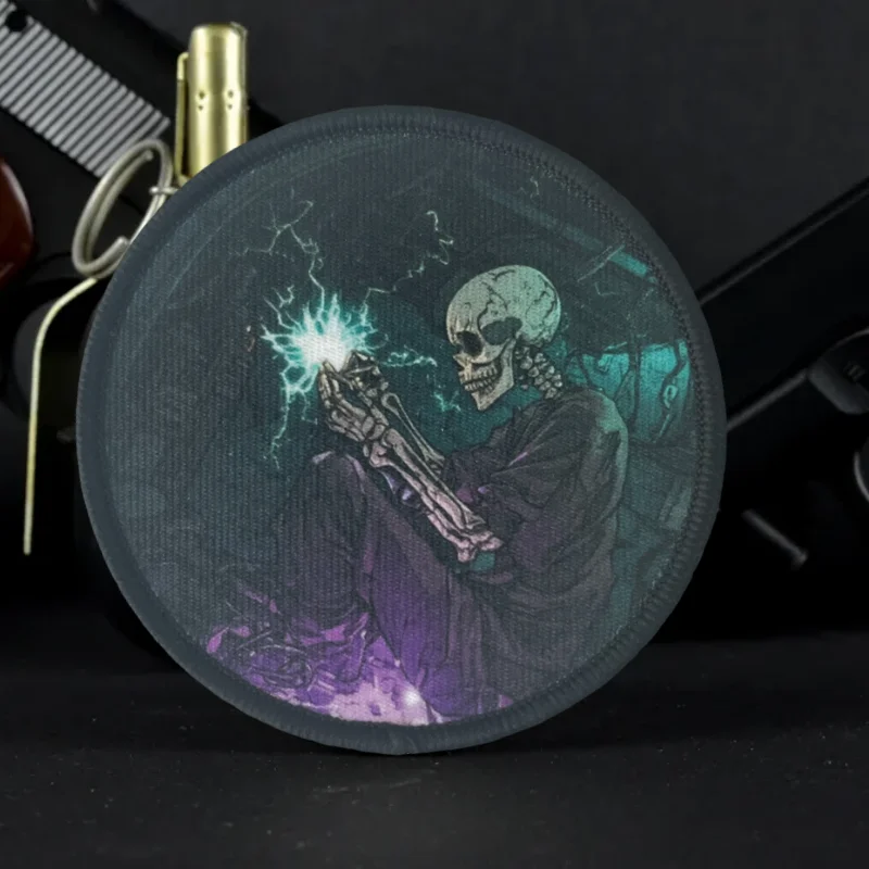 Parche táctico de moral para operador de reparación de circuitos, emblema con gancho y bucle impreso de calavera, insignia militar, brazalete de combate, pegatinas para mochila - imagen 2