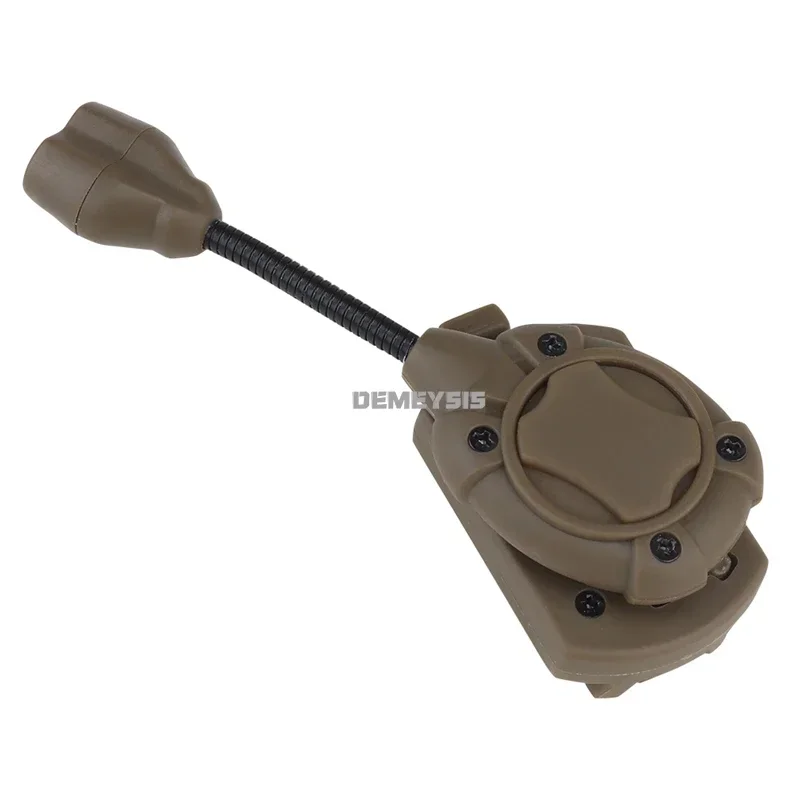 Luz táctica para casco, linterna LED de 3 modos, iluminación nocturna multifuncional con ahorro de energía para exteriores, lámpara láser para cascos de caza - imagen 4