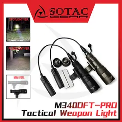 M340DFT PRO linterna táctica LED montaje Mlok riel Picatinny caza