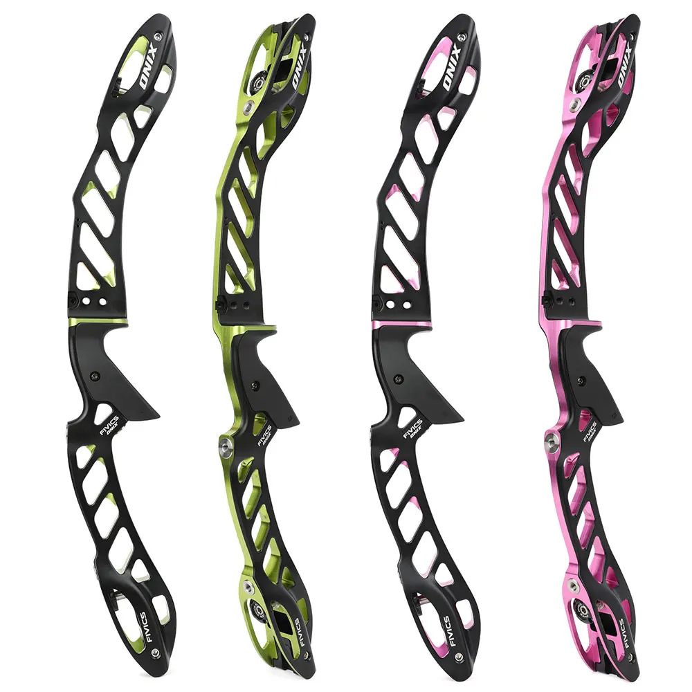 Elevador de arco recurvo de 25 pulgadas, mecanizado CNC de aluminio 6061, mano derecha, mango de arco TSG, accesorios de caza y tiro