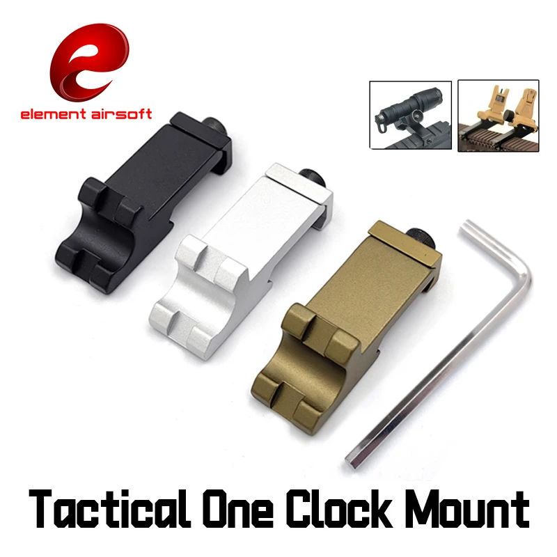 Linterna de carril inclinado de 45 grados DD/PRO/KAC adaptador de carril lateral de visión de máquina 20MM aleación de aluminio