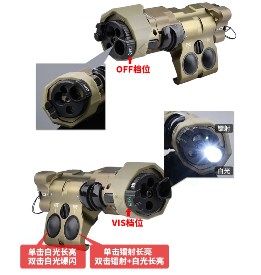MAWL-C1 dispositivo de puntería láser táctico CNC metal luz LED IR - imagen 5