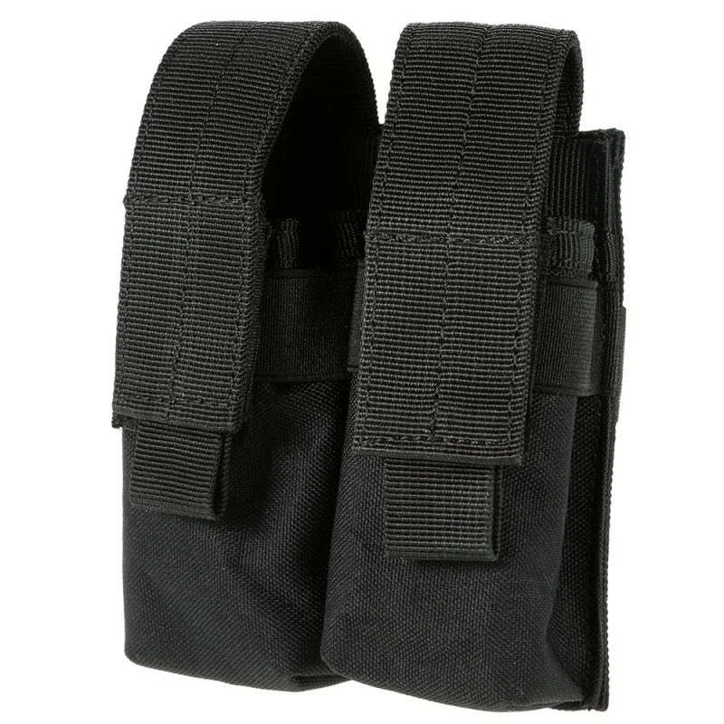Sistema Molle, doble bolsa para revistas de 9MM, bolsas para chaleco Molle, soporte para Mag, funda para linterna, accesorios de caza al aire libre, riñonera - imagen 3