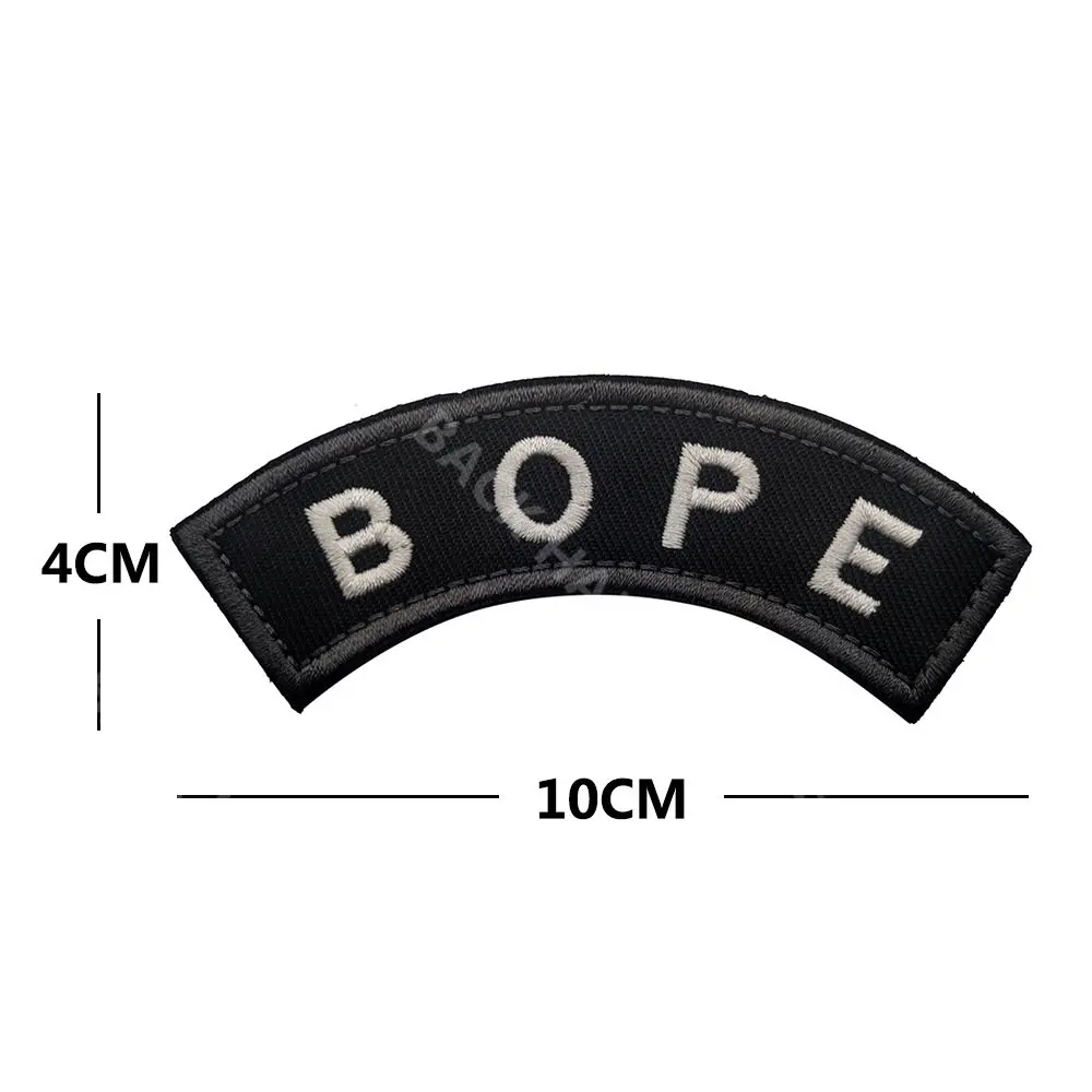 BOPE-Parche de Brasil, brazalete táctico Elite Operacoes especiales Montanha Squad bordado, apliques de bucle de gancho, emblemas tácticos de PVC - imagen 5
