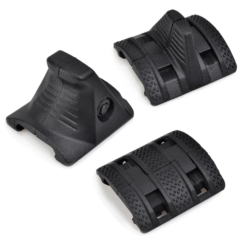 MP 4 unids/set Kit de parada de mano paneles de guardamanos cubierta de guardamanos de riel Picatinny BK FDE accesorios de equipo de caza - imagen 2