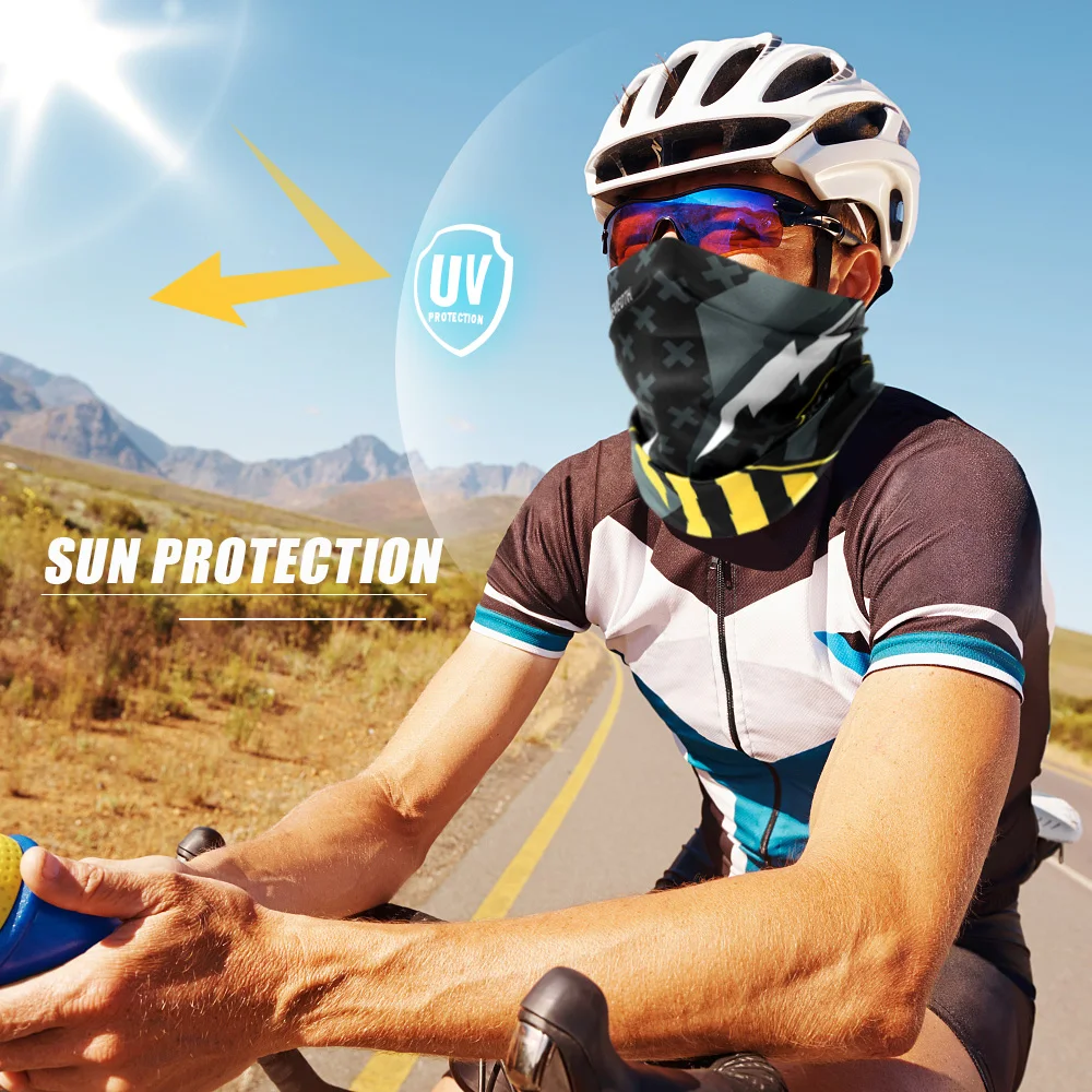 Mascarilla facial de seda de hielo para ciclismo, Anti-UV, antisudor, para correr, pescar, cazar, para el cuello, pañuelo para la cabeza, Bandanas para hombre - imagen 3