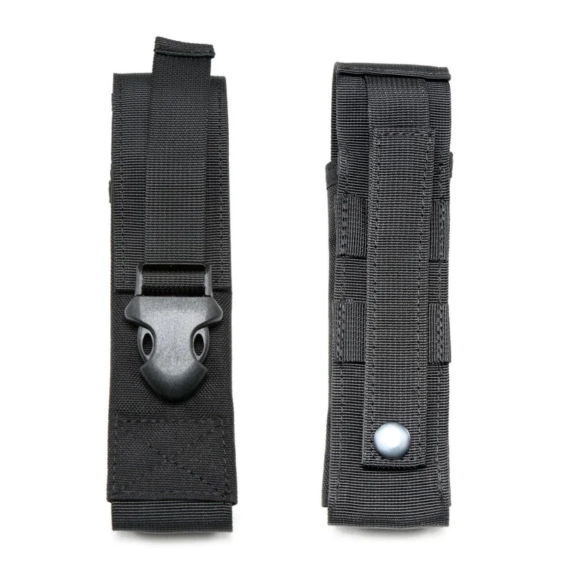 Bolsa táctica Molle individual MP5 Mag, bolsa para linterna con funda para linterna LED, soporte para cinturón para actividades al aire libre como viajes de acampada - imagen 3