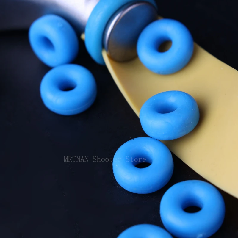 Bandas de goma para atar tirachinas, anillos de goma, cabeza de arco para tirachinas, bandas de goma planas, accesorios para tirachinas de instalación rápida - imagen 5