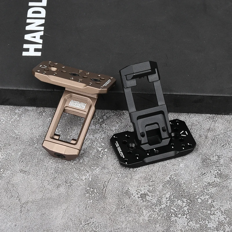 Base de mira táctica Airsoft de Metal CNC, punto rojo, 45 grados, montaje de alcance de marcado Original, soporte fijo, Base de montaje compensada de aluminio - imagen 5