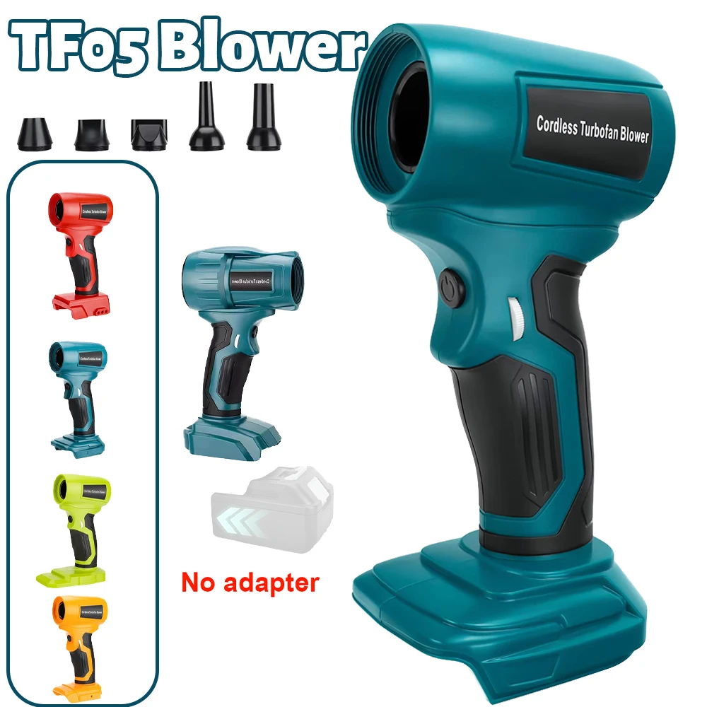Mini soplador de chorro, ventilador Turbo violento portátil para Makita/Dewalt/Milwaukee/Bosch/Ryobi, ventilador de mano inalámbrico con batería de iones de litio de 18V y 20V