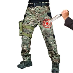 Pantalones resistentes a las puñaladas de alta calidad para hombres y mujeres, ropa de seguridad policial, autodefensa, pantalones de negocios a prueba de cuchillos