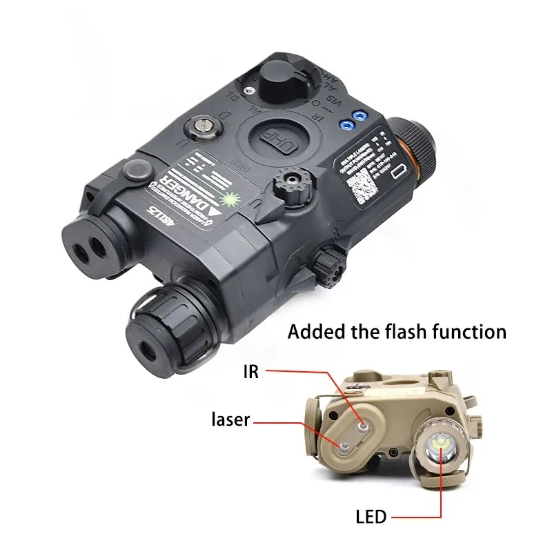 PEQ-15 táctico LA-5C Airsoft rojo azul verde punto indicador estroboscópico blanco linterna LED Peq 15 IR láser PEQ arma Scout Luz - imagen 3