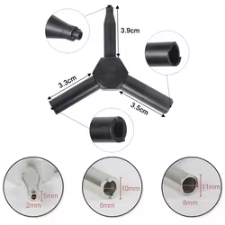 Llave de válvula de Gas táctica, herramienta de carga de revista de Triple fuerza de acero para GBB AEG KSC KWA, pistola de Airsoft, tiro al aire libre y caza