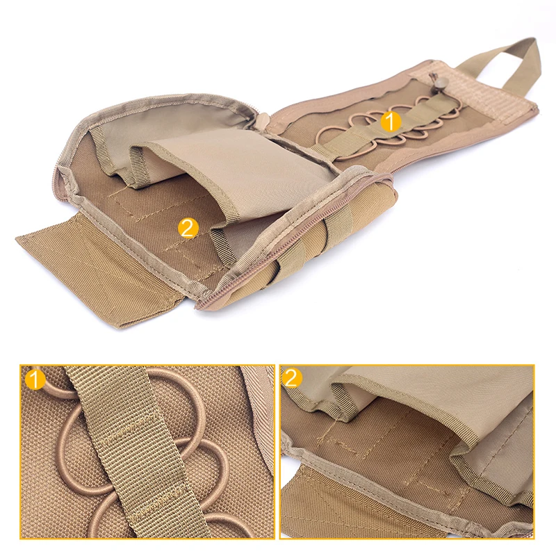Molle-Kit de primeros auxilios médico, bolsa táctica militar, bolsa de herramientas para exteriores, Camping, emergencia, caza, senderismo, paquete de supervivencia del ejército EDC - imagen 2