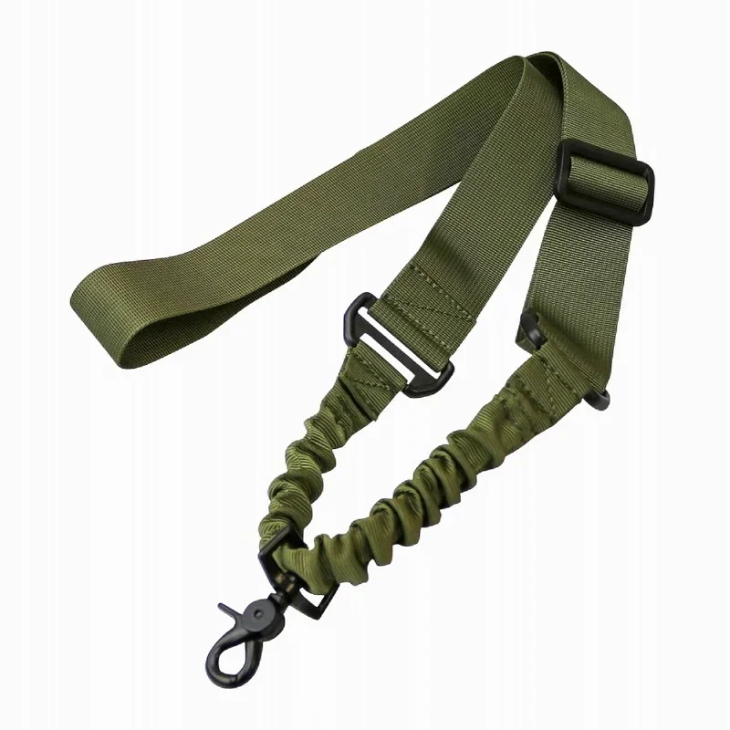 Correa de hombro para pistola de un solo punto, cinturón ajustable, accesorios de caza al aire libre, cuerda elástica para Rifle - imagen 5