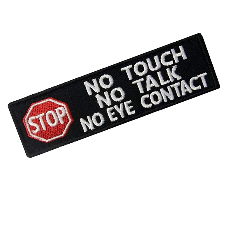 Pegatina de correa de perro con problemas para mascotas, Parche de gancho y bucle de perro, no separar parches, accesorio táctico, insignia de moral, pegatina de mochila - imagen 2