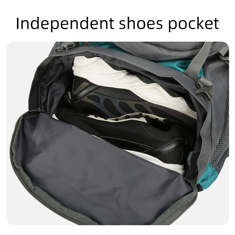 Mochila de Camping para hombre, bolsa de viaje, mochila de escalada de 75L, paquete de almacenamiento grande para senderismo, bolsos de hombro deportivos para Montañismo al aire libre - imagen 5