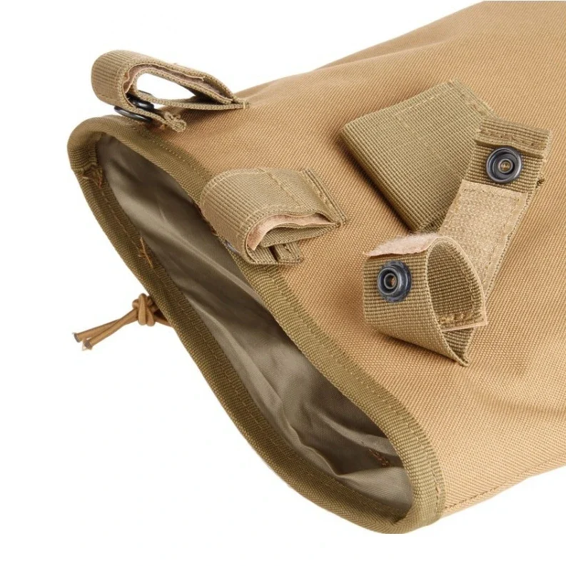 Bolsa de basura Molle plegable de nailon resistente para caza en la silla de montar y cinturón, bolsa de basura Mag de gran capacidad para hombres - imagen 5