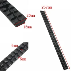 Raíl extendido aluminio 20mm para M16 M4 HK416 Airsoft táctico