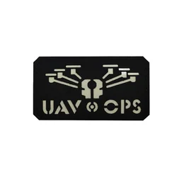 UAV OPS citas luminosas reflectantes diversión táctica Velcro moral Meme parche insignia bordado gancho bucle sujetador para mochila Molle