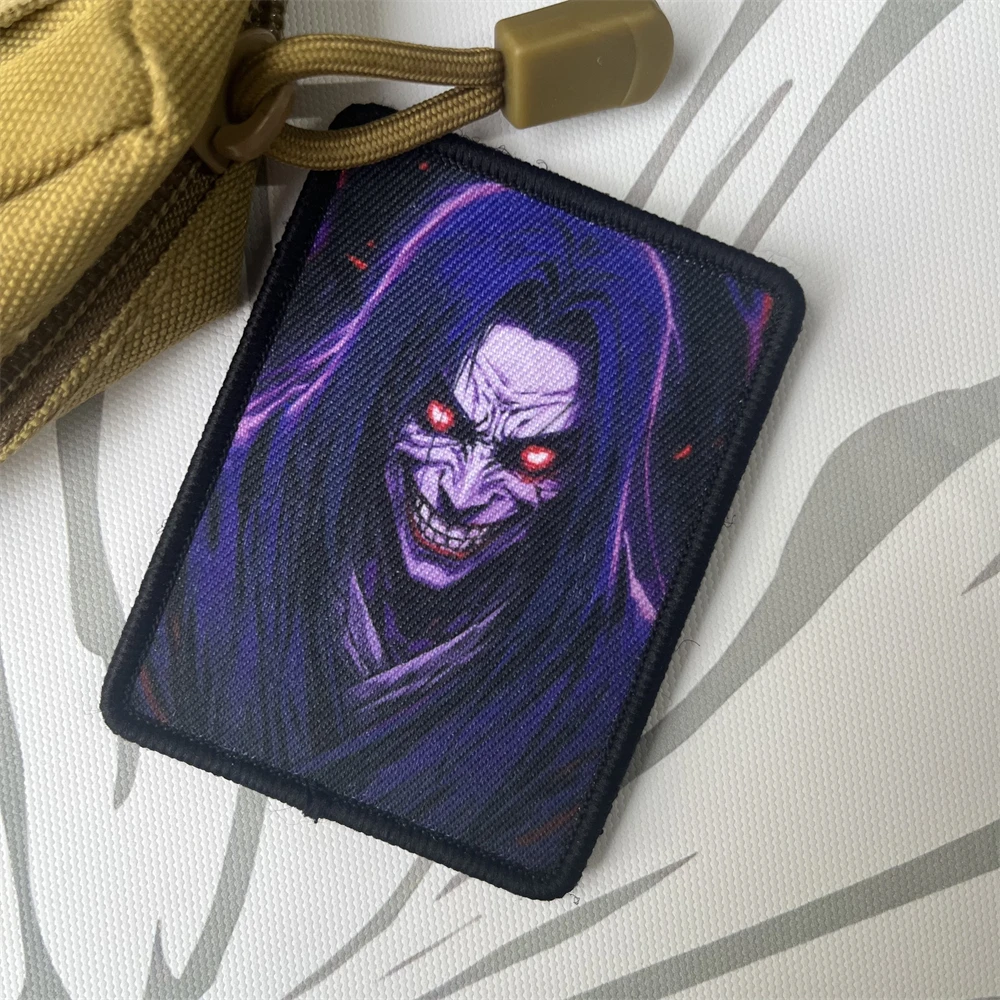 Parches tácticos de moral de payaso enojado para ropa, parche de gancho y bucle impreso, pegatina para mochila militar - imagen 5