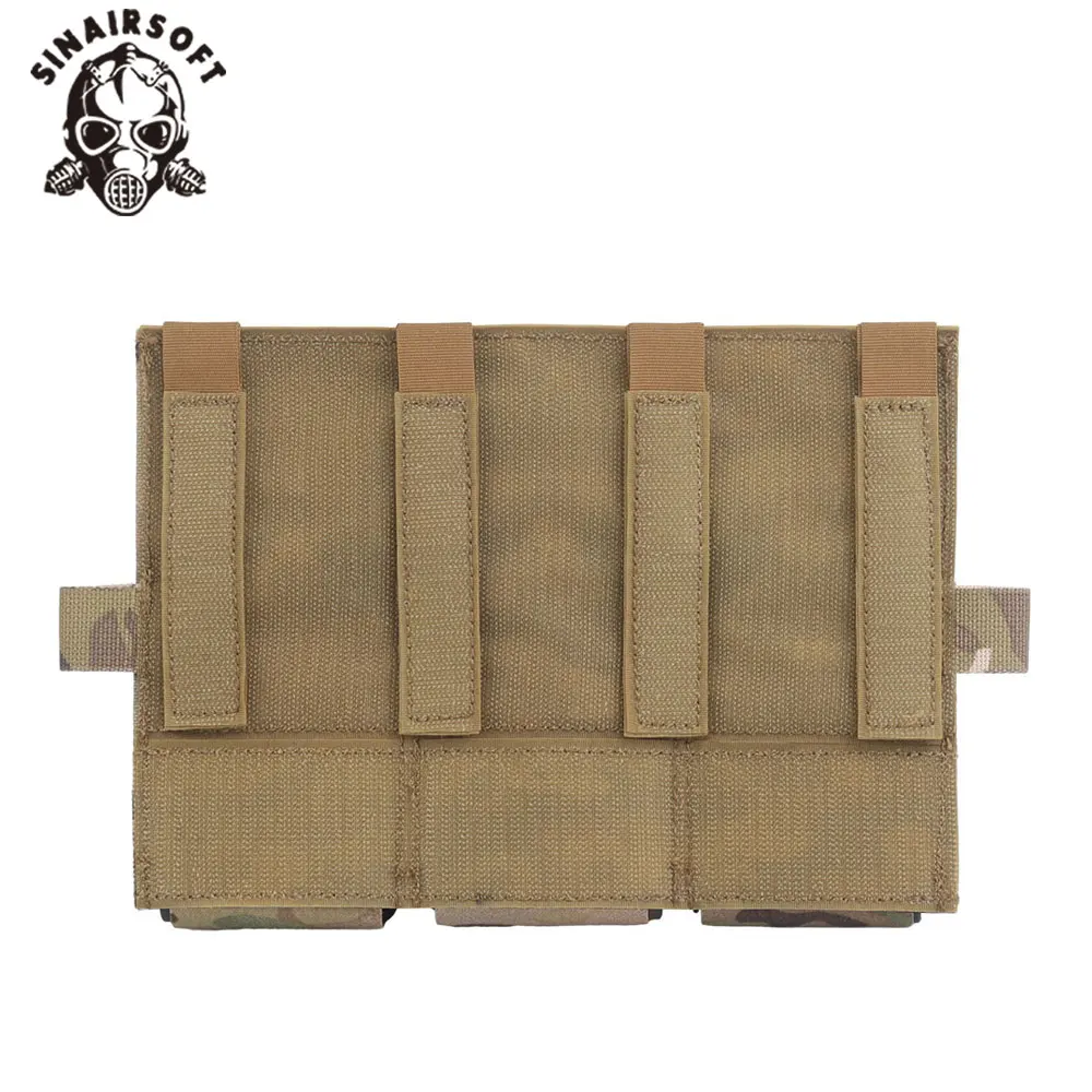 Bolsa táctica para revistas Triple 5,56 7,62, bolsa para Rifle de pistola con soporte de nailon, chaleco de caza del ejército, accesorio de aparejo de pecho - imagen 4