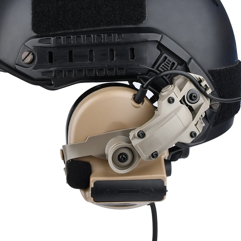 Adaptador Táctico WADSN de Rotación Rápida 360° para Riel de Casco – Soporte para Auriculares Comtac/Sordin – Compatible con Base Riel ARC Wendy - imagen 5