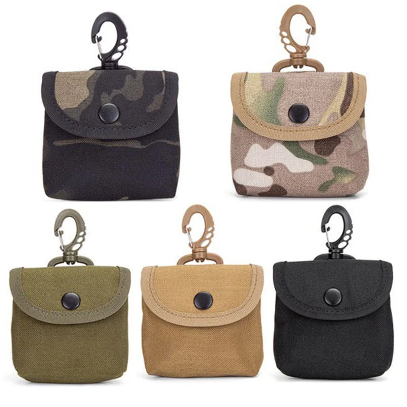 Mini mochila de viaje para acampar, bolsa de herramientas para exteriores, almacenamiento de cambio de llaves portátil, monederos con mosquetón - imagen 4