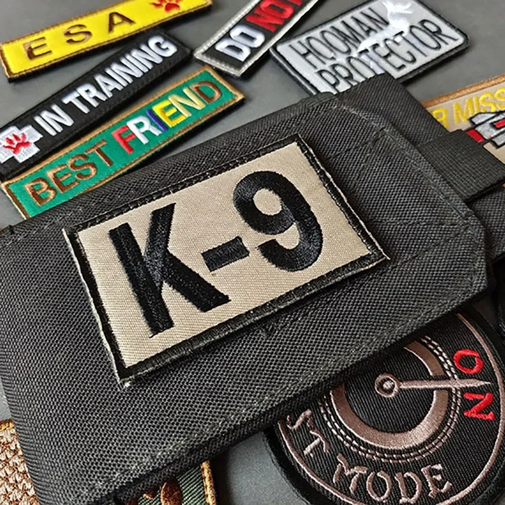 Parche bordado de perro del ejército K9, insignias de moral de perro de rescate, servicio de chaleco para perro, mejor amigo, no me mascota, pegatinas, accesorios tácticos - imagen 5