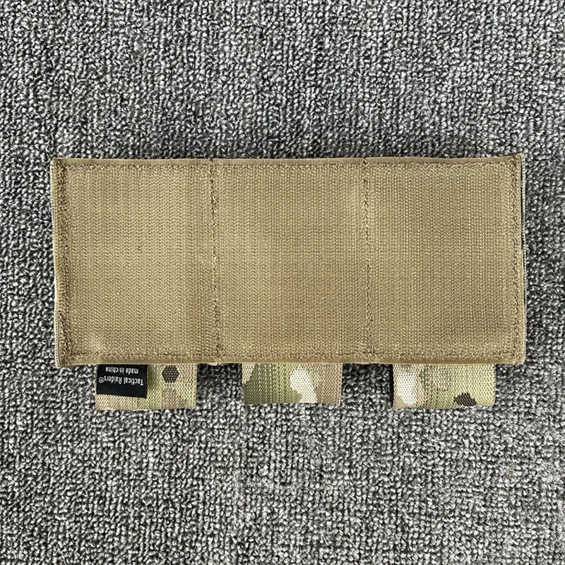 Bolsa táctica para revistas 5,56, bolsa elástica integrada para revistas, chaleco, equipo, portador de placa Multicam, bolsa Triple Mag - imagen 2