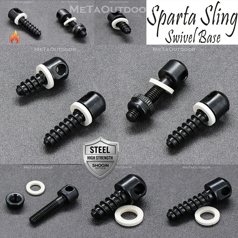Sparta Base anilla portafusil columna roscada acero azul