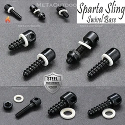Sparta Base anilla portafusil columna roscada acero azul